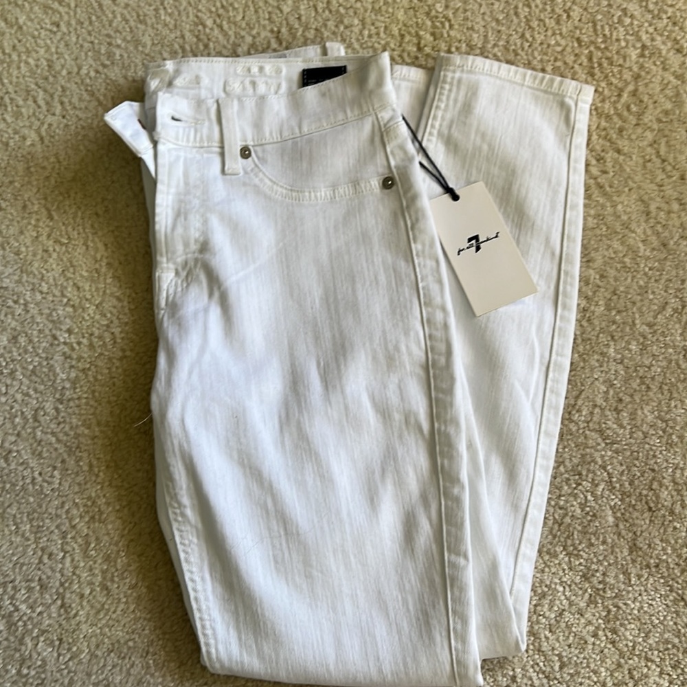 7 for all man kind white jeans